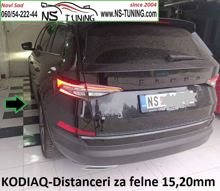 distanceri felne aluminijumski skoda kodiaq 5x112 57.1 15mm 20mm ugradnja novi sad ns tuning